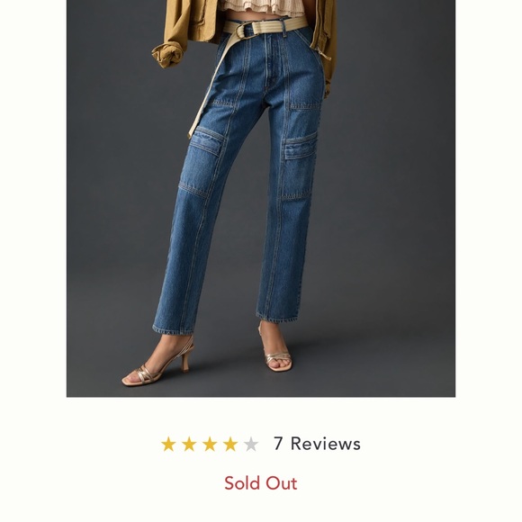 NEW AGOLDE Cooper Straight Cargo Jeans, Size 29 - Picture 4 of 5